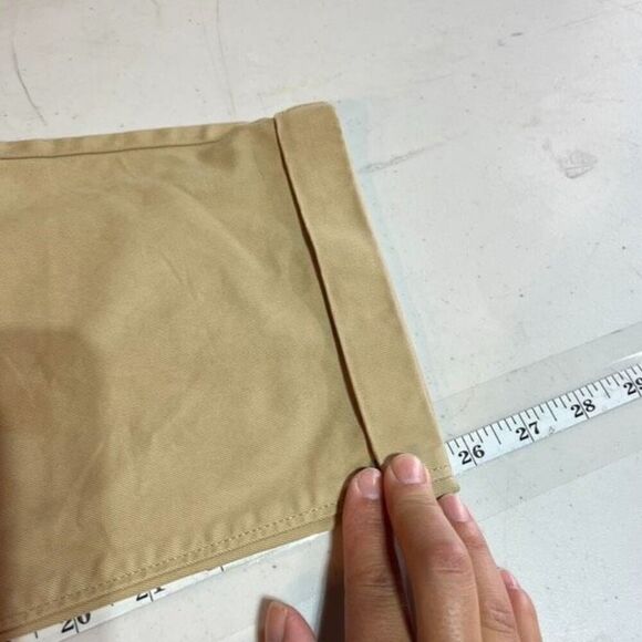 Alex Mill Standard Signature Pleated Pant Chino Tan Ankle pants Size 32 unisex - Picture 11 of 12